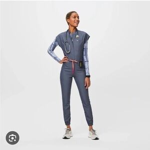 Figs Rafaela Scrub Jumpsuit Denim